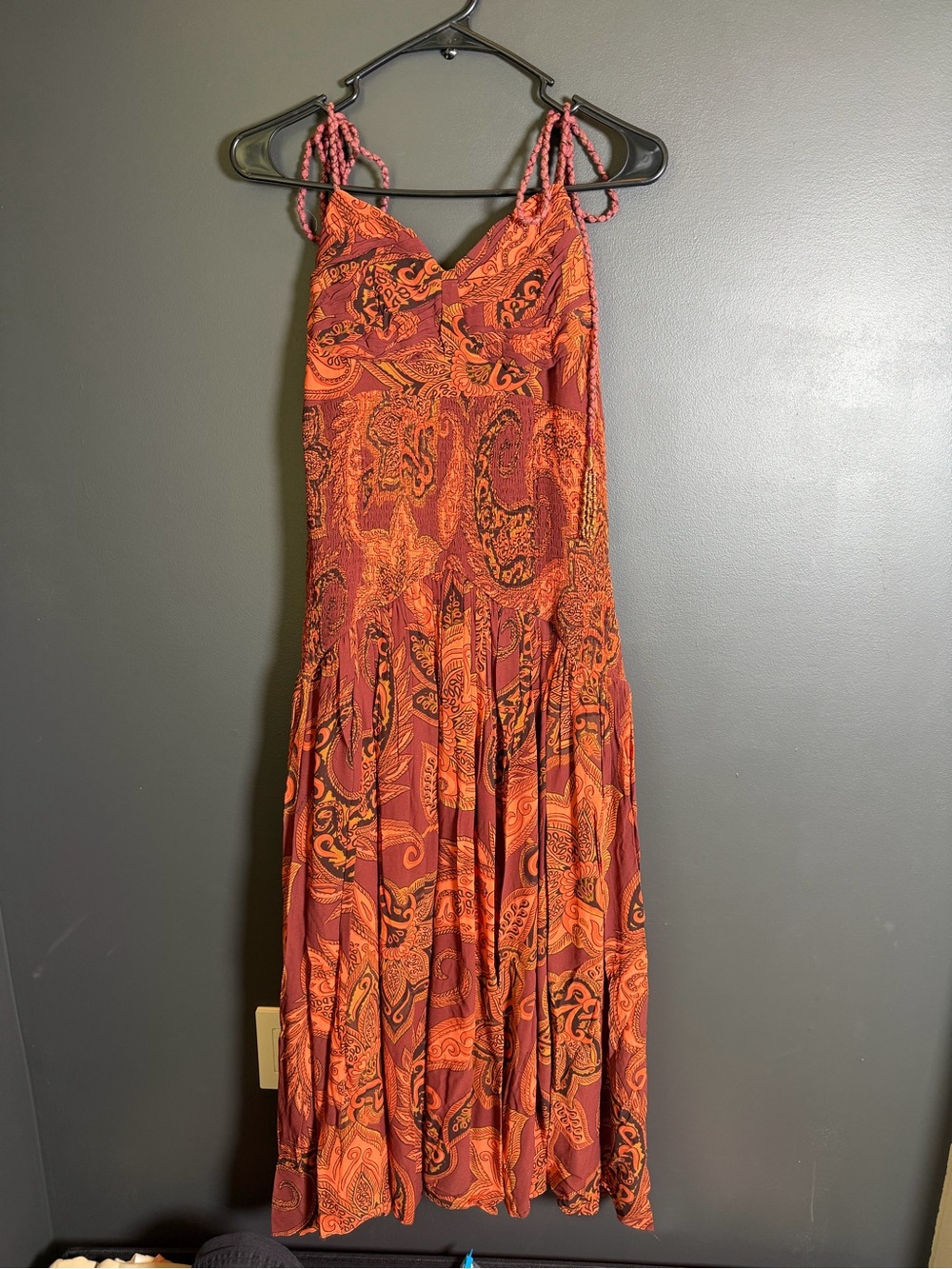 Farm Rio x Anthropologie Drop-Waist Printed Midi Dress | Medium | NWT - Picture 4 of 13